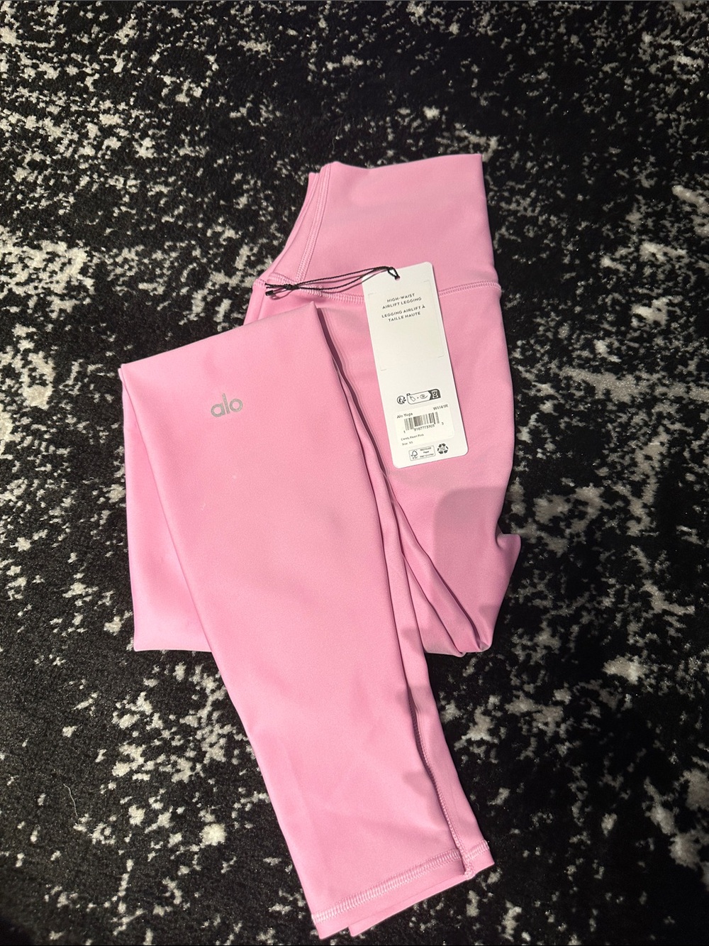 Alo High-Waist Airlift Legging - Pink Leggings - High-Waist Active Bottoms